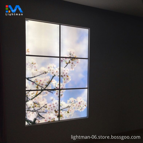 36W 40W Blue Sky LED Ceiling Panel Light 600x600